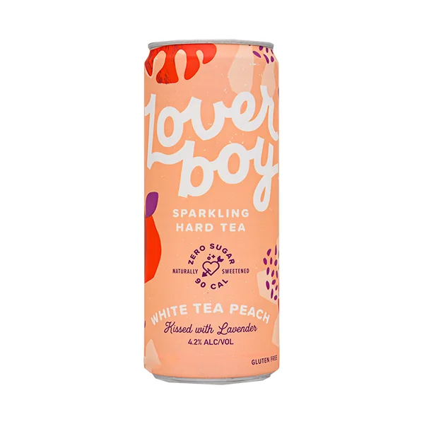 Loverboy White Tea Peach Hard Tea • 6pk Can