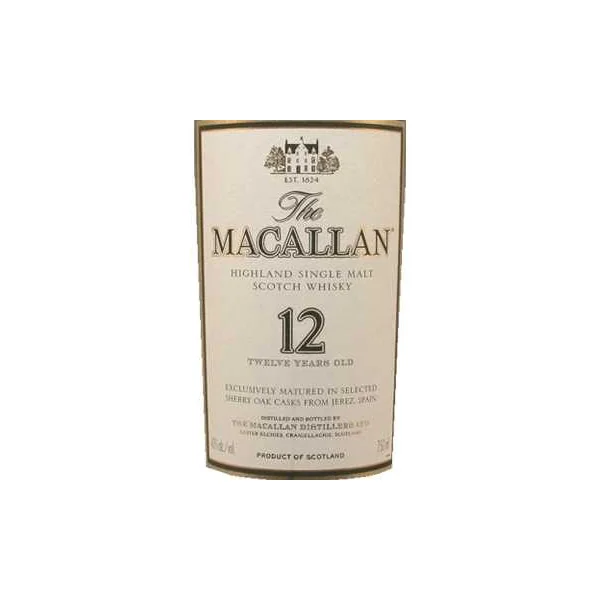 Macallan 12 Year Highland Single Malt Scotch Whisky