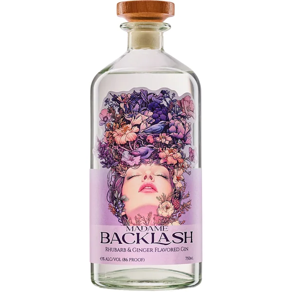 Madame Backlash Rhubarb and Ginger Flavored Gin