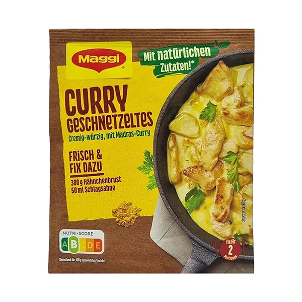 Maggi Fix Curry Geschnetzeltes