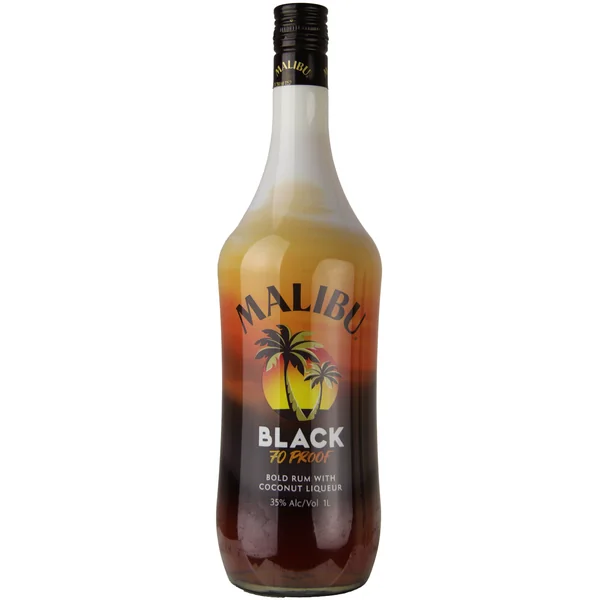 Malibu Black Caribbean Rum with Coconut Liqueur / Ltr