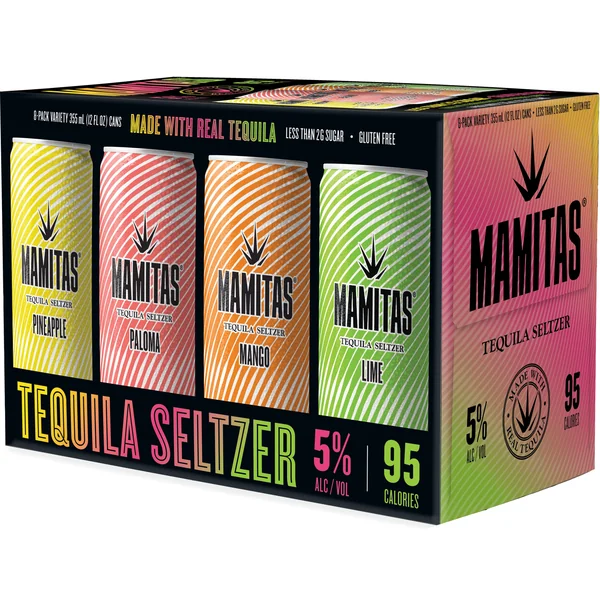 Mamitas Tequila Hard Seltzer Variety Pack 8x355 mL Cans