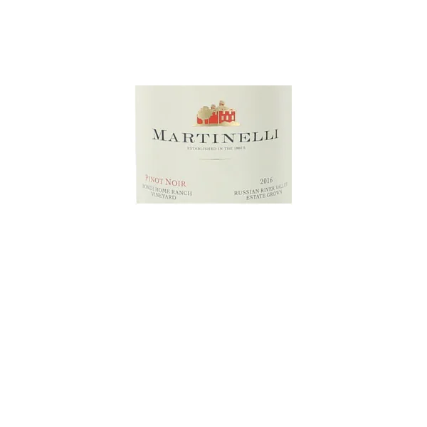 Martinelli Pinot Noir Green Valley Bondi Home Ranch 2016