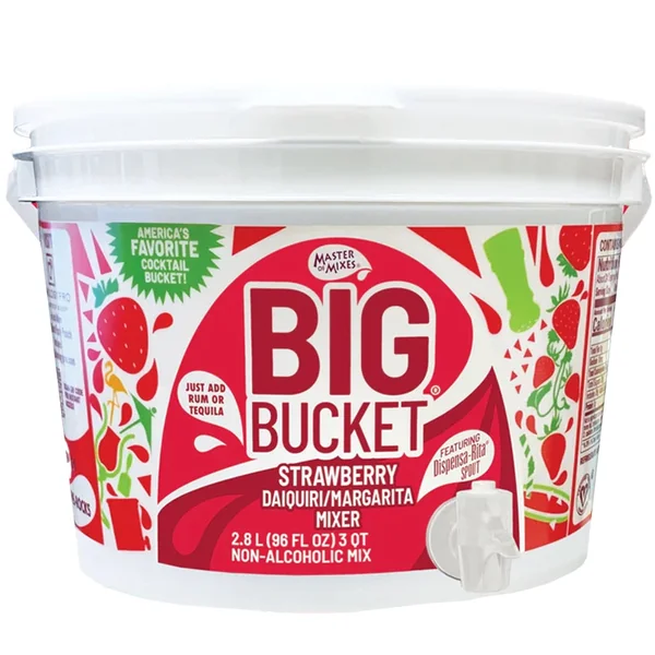 Master of Mixes Big Bucket Strawberry Daiquiri Margarita Mixer Nonalcoholic