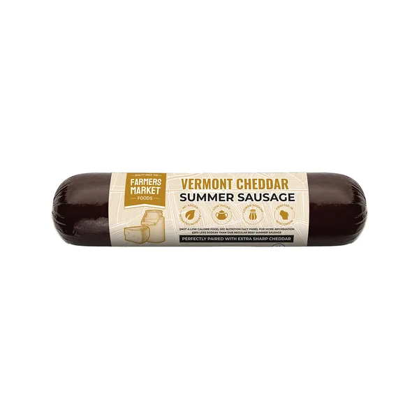 Meat • Farmers Market Vermont Cheddar Summer Sausage