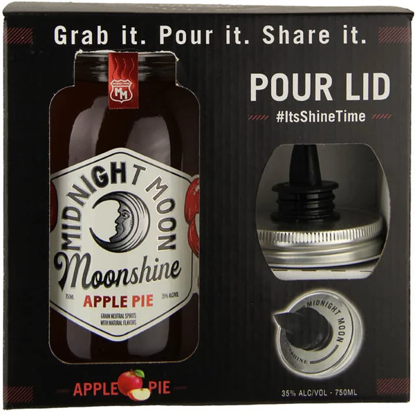 Midnight Moon Apple Pie Moonshine 70 Proof / 750mL