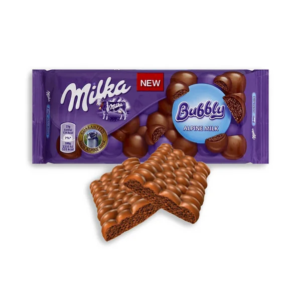 Milka Chocolate Bar • Bubbly Alpine Milk