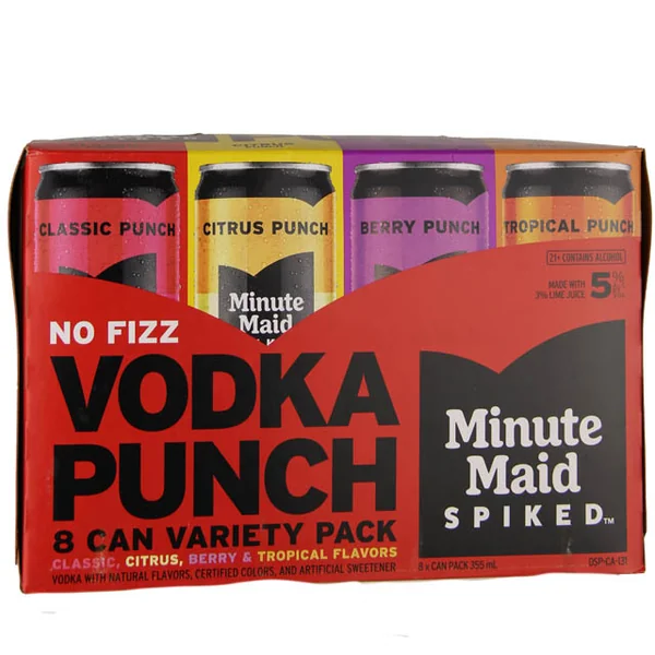 Minute Maid Spiked Vodka Punch Variety 8 Pack / 8-355mL