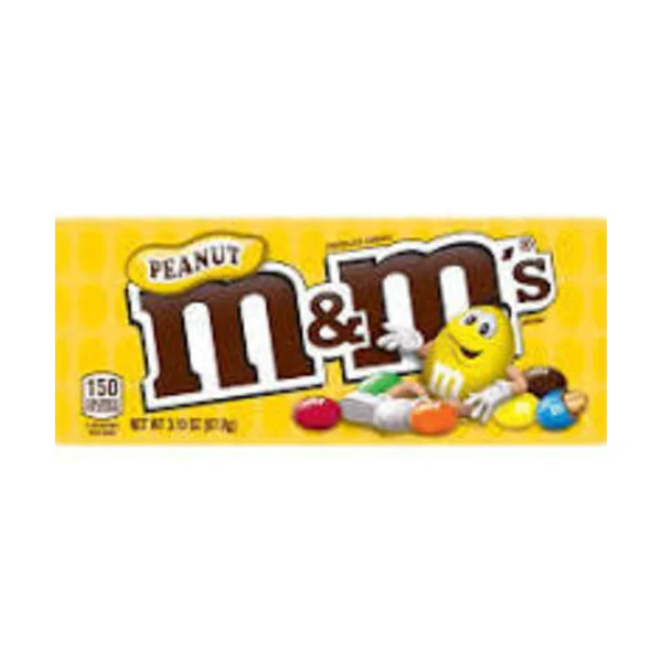M&m’s Milk Chocolate Peanuts Candies In Movie Box