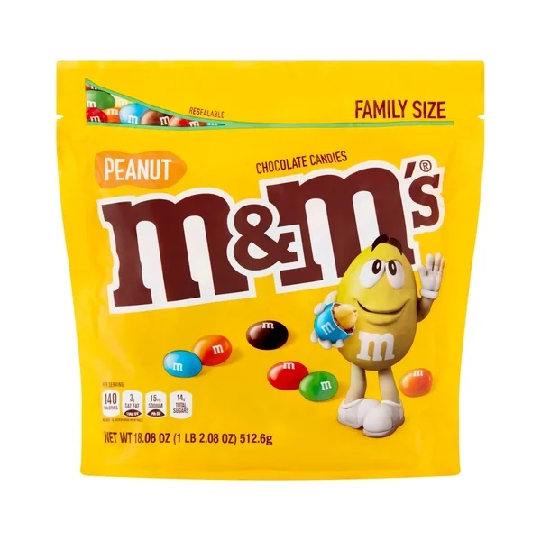 M&m’s Peanut Family Size Stand Up Pouch