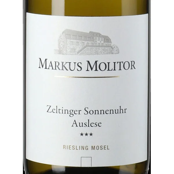 Molitor/Markus Riesling Auslese*** Zeltinger Sonnenuhr Green Cap 2019