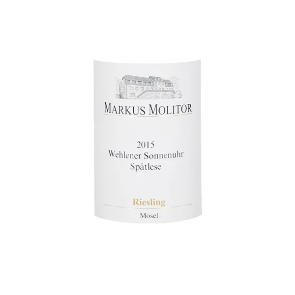 Molitor/Markus Riesling Spätlese Wehlener Sonnenuhr Gold Cap 2015