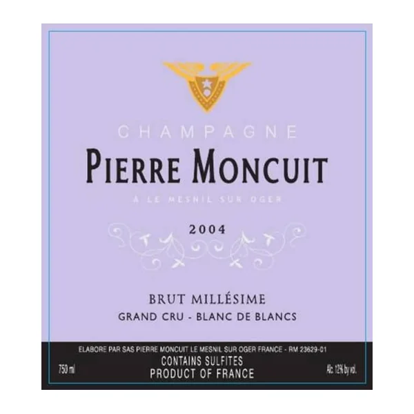 Moncuit/Pierre Brut Blanc de Blancs Champagne 2004