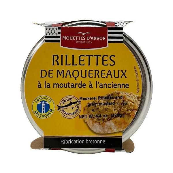 Mouettes D’arvor Mackerel Rillettes With Mustard Sauce