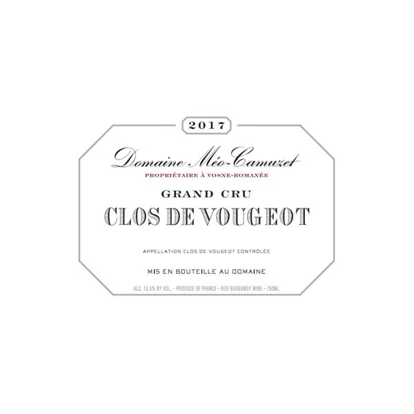 Méo-Camuzet Clos de Vougeot Grand Cru Près le Cellier 2017