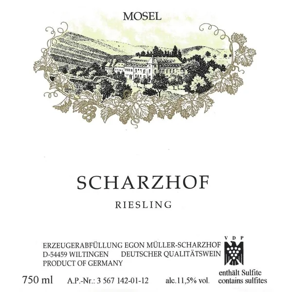 Müller/Egon Riesling QbA Scharzhof 2021