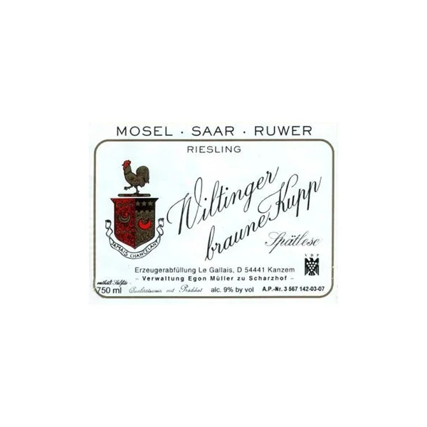 Müller/Egon-Le Gallais Riesling Spätlese Wiltinger Braune Kupp 2015