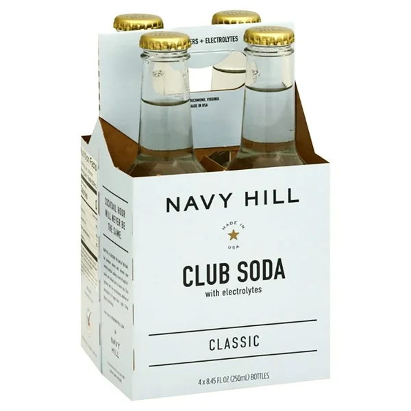 Navy Hill Club Soda with Electrolytes 4x250 mL