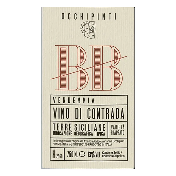 Occhipinti Vino di Contrada BB Bombolieri 2017