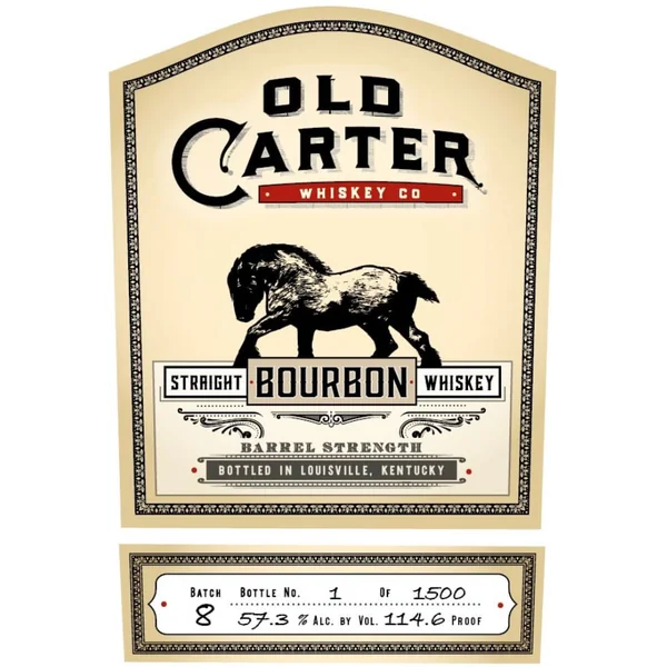 Old Carter Straight Rye Whiskey Batch #8