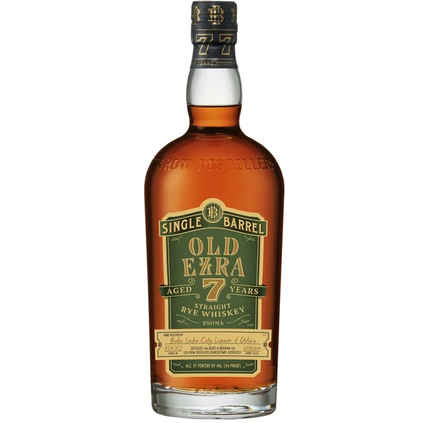 Old Ezra Brooks Straight Rye Whiskey Single Barrel 7 Year Old