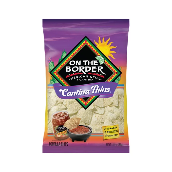On The Border Tortilla Chips • Cantina Thins
