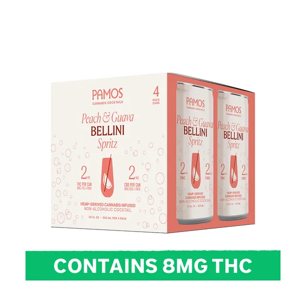 Pamos Spritz Bellini 2mg Delta 9 • 4pk Can