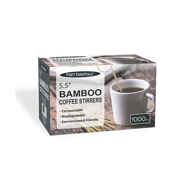 Party Essentials 5.5″ Bamboo Coffee Stirrer / Bloody Mary Pick