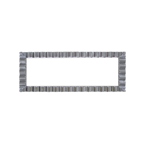 Party Essentials • Tray Wavy Silver Edge 17×9 In