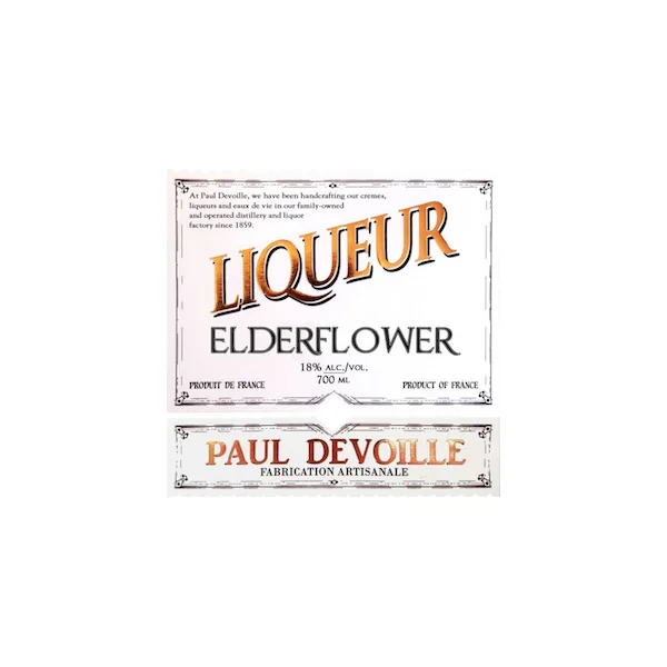 Paul Devoille Liqueur Elderflower 750ml