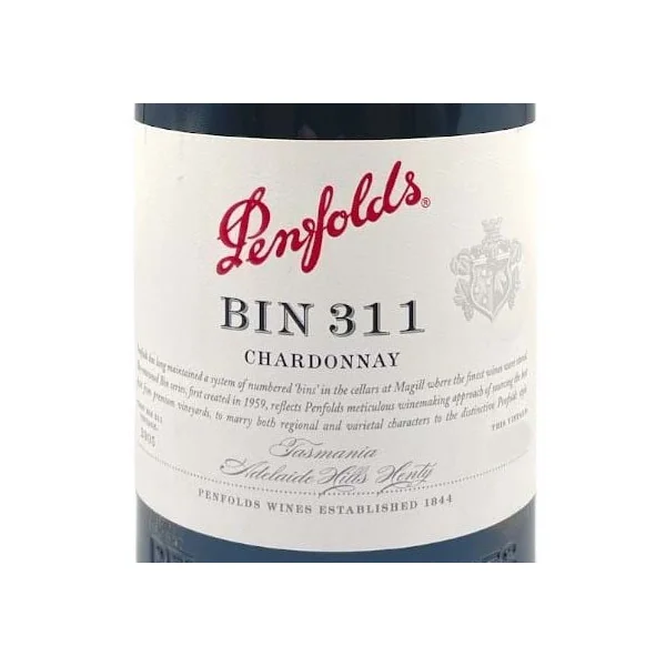 Penfolds Chardonnay Tasmania-Adelaide Hills-Tumbarumba Bin 311 2019