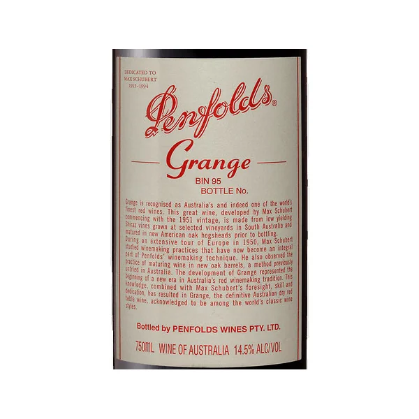 Penfolds Shiraz South Australia Grange 2015