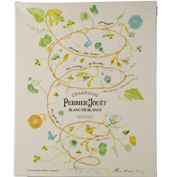 Perrier Jouet Blanc de Blancs Gift with 2 Flute Glasses / 750ml
