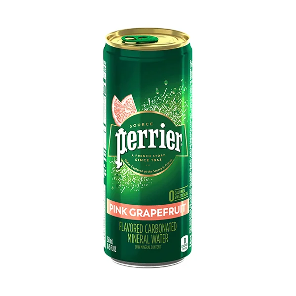 Perrier Water • Grapefruit 330ml Slim Can 8 Pack