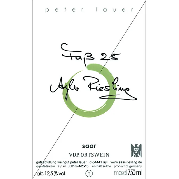 Peter Lauer Riesling Ayler Fass 25 Trocken 2020