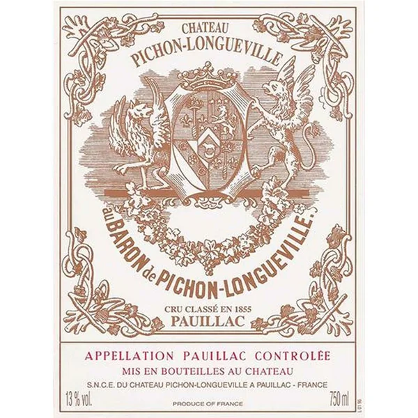 Pichon-Longueville-Baron Pauillac (slightly stained/torn label) 1997