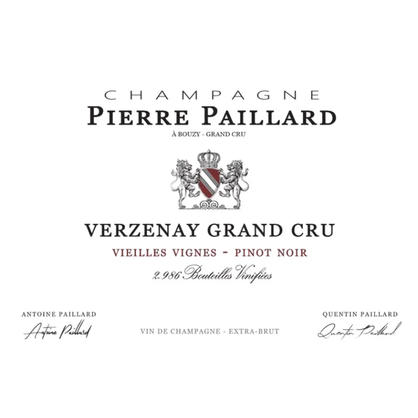 Pierre Paillard Champagne Verzenay Grand Cru Extra Brut Blanc de Noirs 2019 750ml