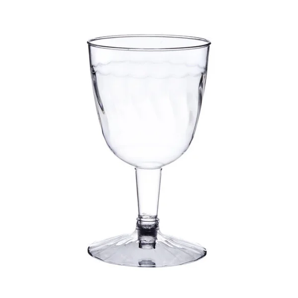 Plastic Wine Glass 2-pc 5oz 24 / 12ct