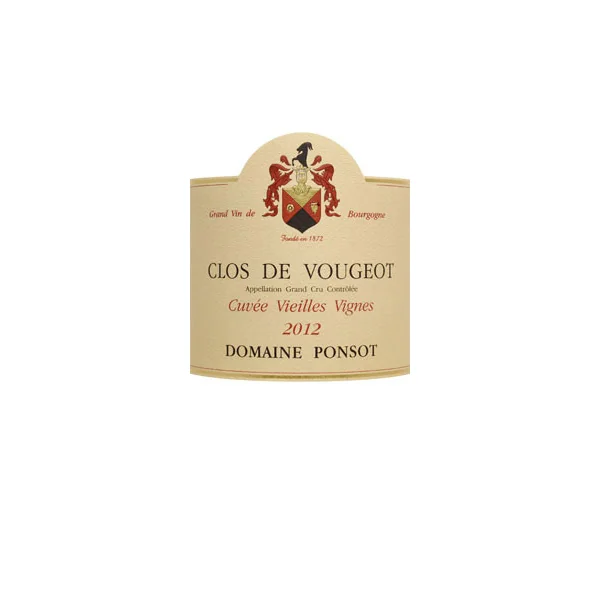 Ponsot Clos de Vougeot Vieilles Vignes 2012