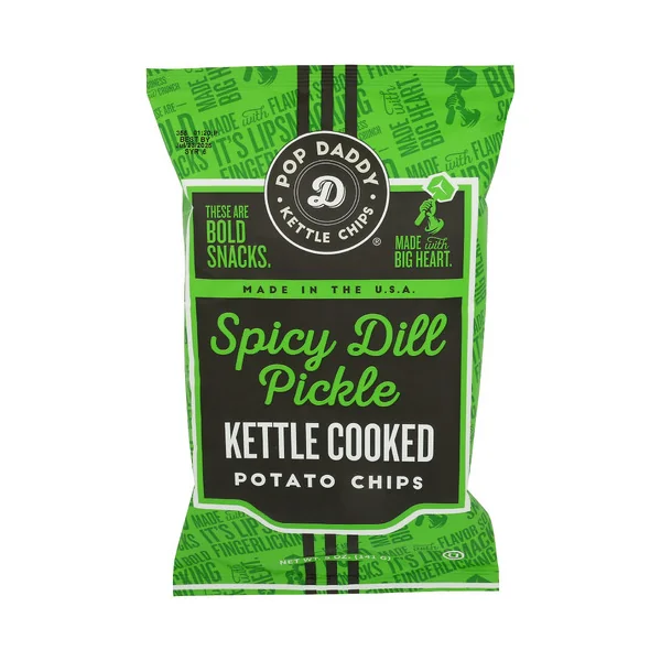 Pop Daddy Kettle Chips • New Spicy Pickle