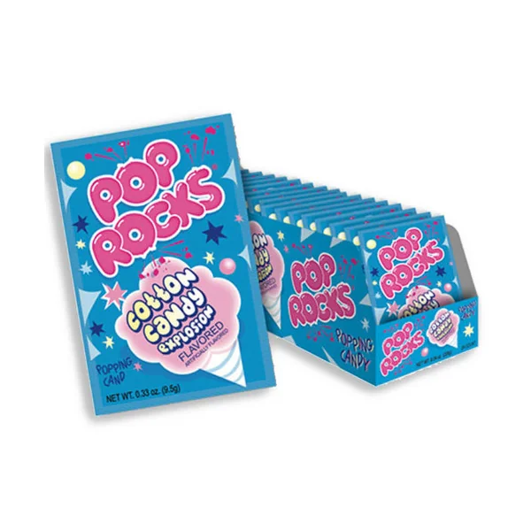 Pop Rocks Popping Cotton Candy Flavored Candy