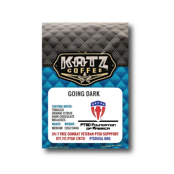 Ptsd / Camp Hope Foundation Coffee By Katz- Going Dark French Roast Ground