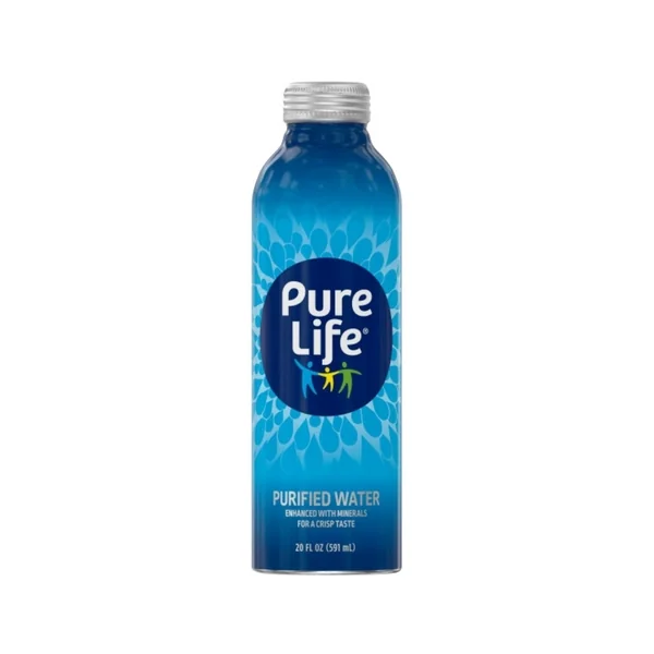 Pure Life Purified Water In Aluminum Bottle