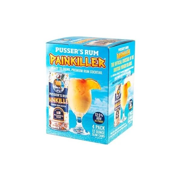Pusser's Rum Cocktail Painkiller 4 Pack NV 355ml