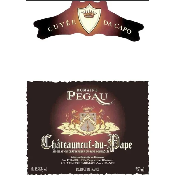 Pégaü Châteauneuf-du-Pape Cuvée da Capo 2016 1.5L