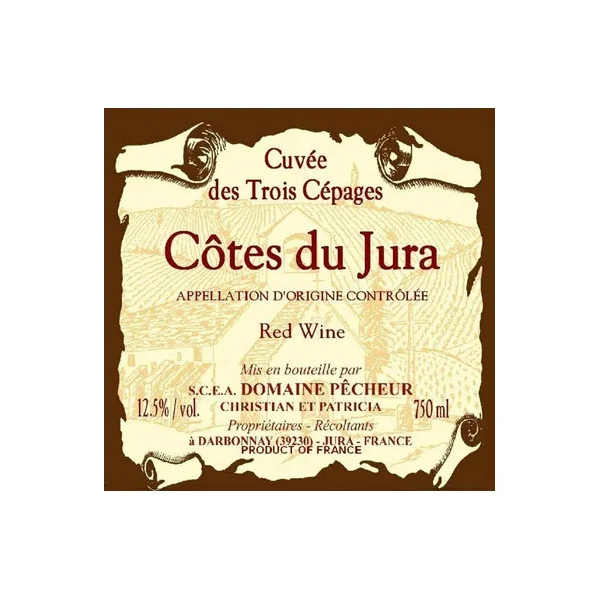 Pêcheur Côtes du Jura Rouge Cuvée des Trois Cépages 2019