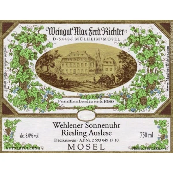 Richter/Max-Ferd. Riesling Auslese*** Wehlener Sonnenuhr #42 2019