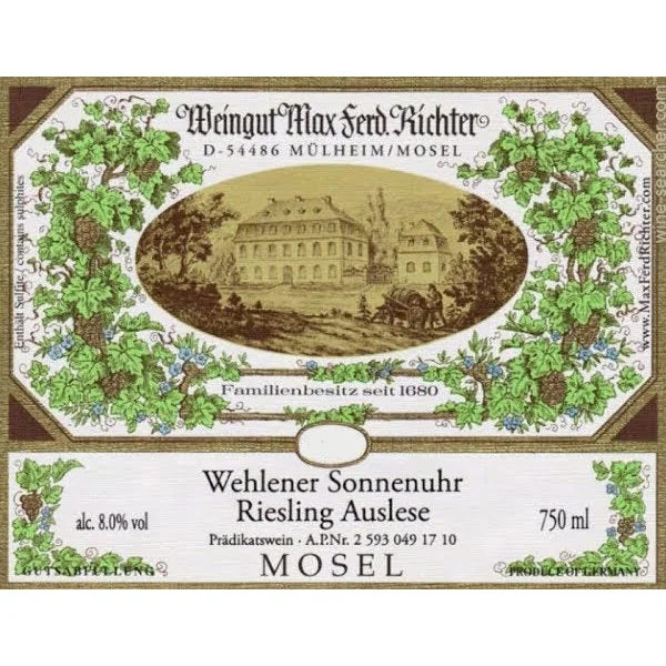 Richter/Max-Ferd. Riesling Auslese** Wehlener Sonnenuhr Fass 24 2020