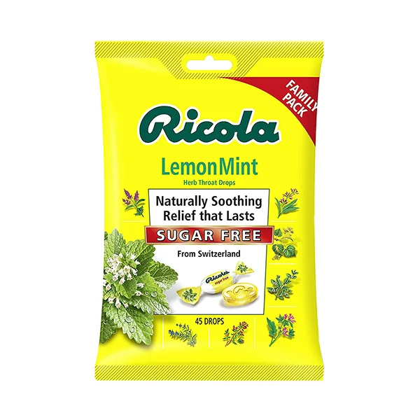 Ricola Cough Drops • Sugar Free Lemon Mint