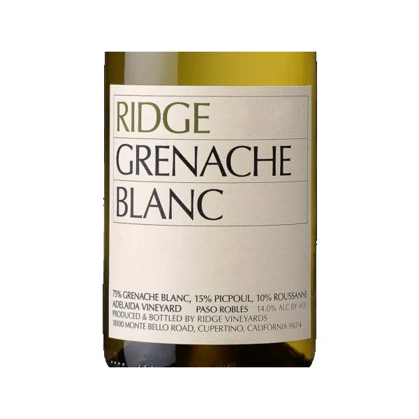 Ridge Grenache Blanc Paso Robles Adelaida Vineyard 2020